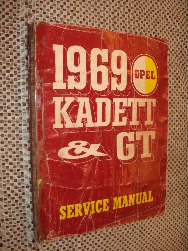 1969 opel kadett & gt shop manual service book buick nr