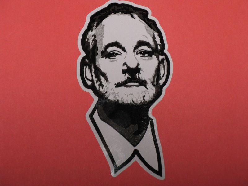 Authentic the chive keep calm bill murray sticker decal white black 4" x 2.25"