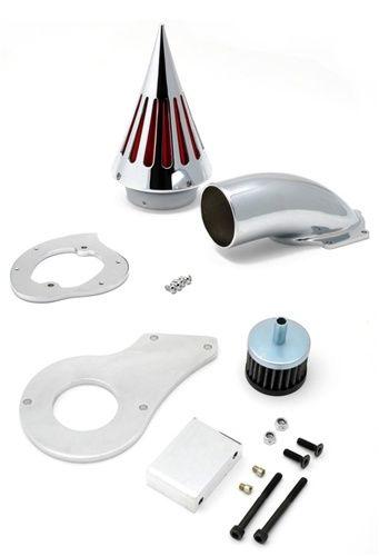 Chrome spike air cleaner intake filter for honda shadow vlx 600 1999 & up