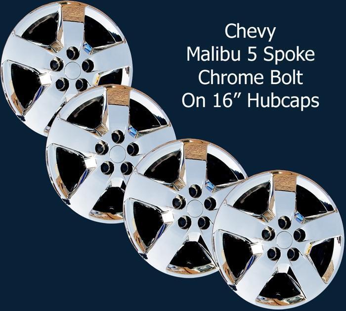 2008 chevrolet malibu ls 16" chrome upgrade hubcaps wheel covers set/4 440-16c