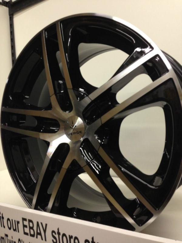 16 inch verde protocol black wheels rims chevrolet cobalt impala malibu 5x110  