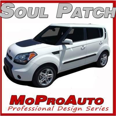 Kia soul patch 3m pro vinyl graphics stripes decals hood 2010 528 by moproauto