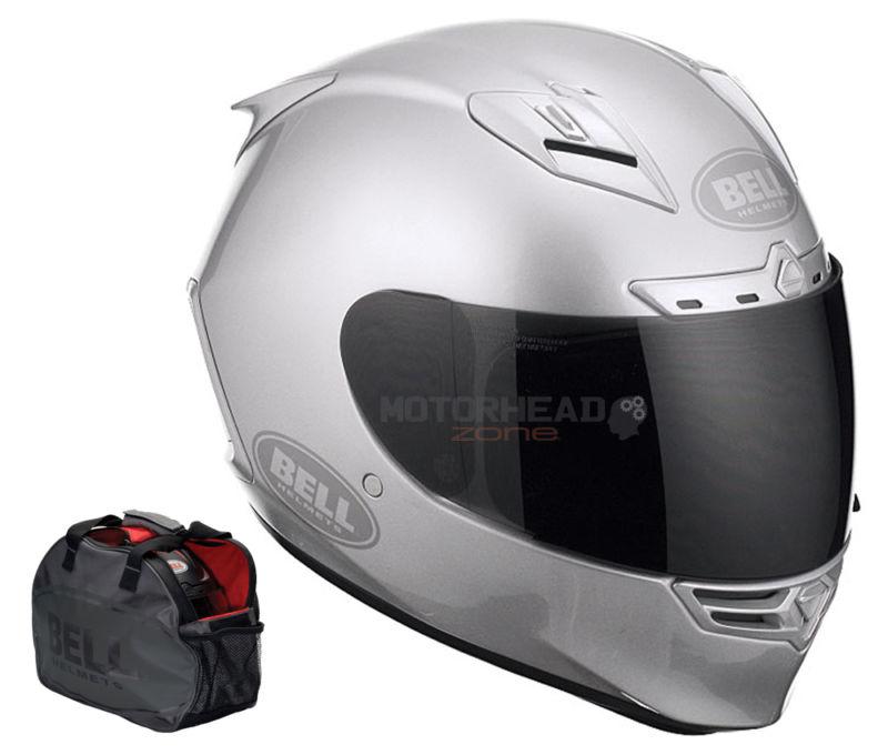 Bell helmet star metallic silver full face motorcyle xlarge brand new 2013