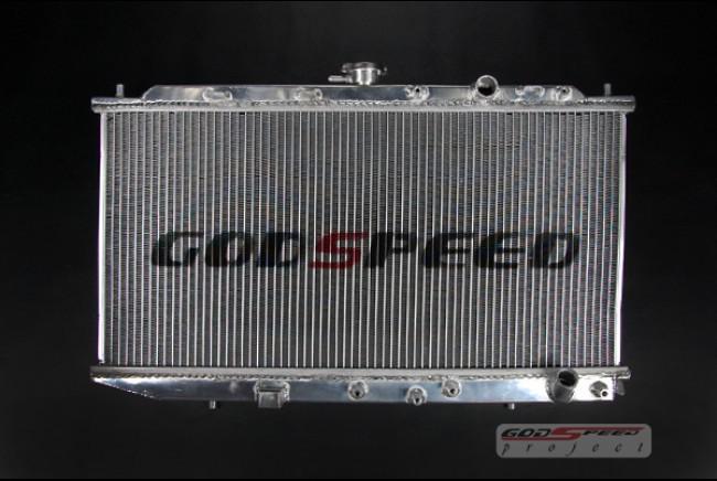 Godspeed 88-91 honda crx b16 b18 d15 d16 ef racing aluminum radiator mt