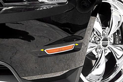 Acc 272026 2013 ford mustang marker light bezel polished car chrome trim