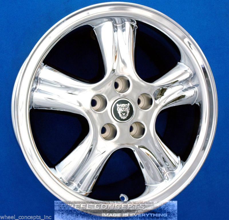 Jaguar xj8 xjr 18 inch "penta" chrome wheel exchange xj8 xj 8 r oem 18" rims