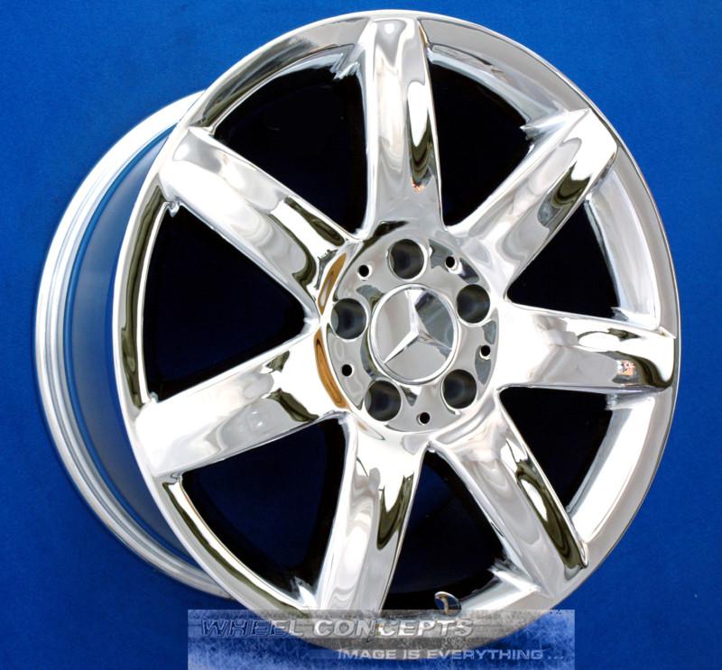 Mercedes sl500 sl550 17 inch chrome wheel exchange sl 500 550 600 wheels rims
