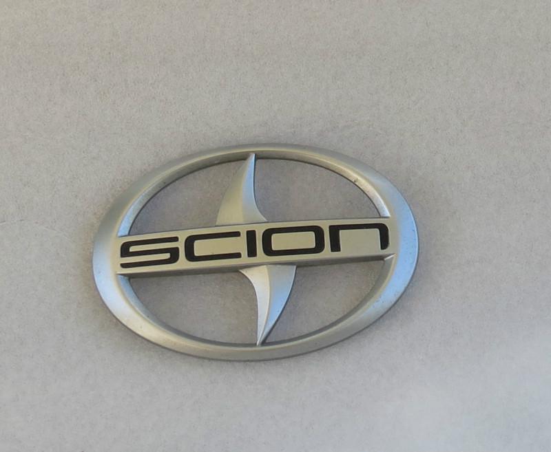 08-12 scion xd xb rear liftgate emblem nameplate badge ornament sign symbol logo