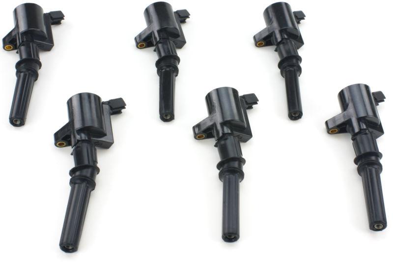 Set of 6 ignition coil dg-508 fd503 ford lincoln mercury 4.6l 5.4l 6.8l  v8 v10