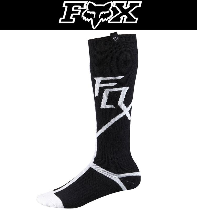 Fox racing fri capital thick socks black white shoe sizes 6-13 dirt atv mx 2014