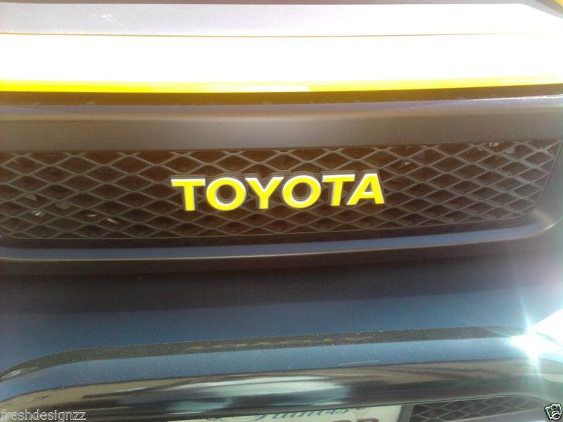 Toyota fj cruiser grill emblem decal 07 08 09 2010 2011 2012 2013 2014