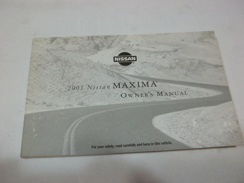 2001 nissan maxima owner manual. / free s/h / oem