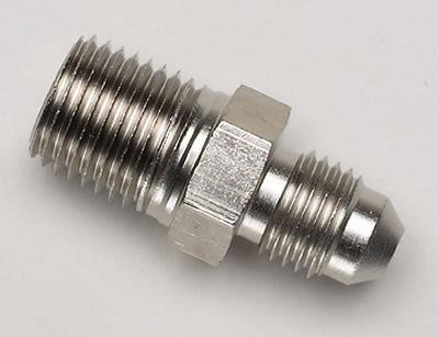 Russell 660431 fitting straight -4 an male to 1/4" npt male nickel plated ea