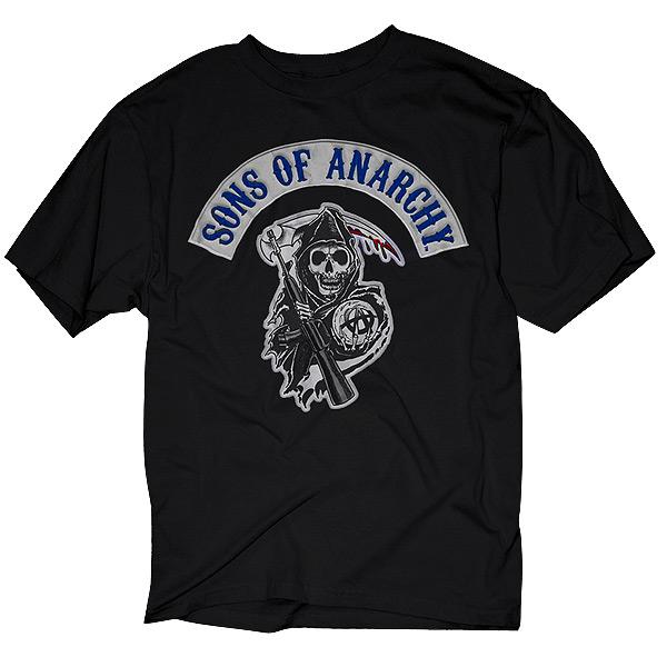 Sons of anarchy samcro soa logo patch t-shirt tee shirt