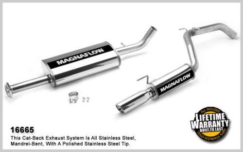 Magnaflow 16665 jeep truck commander stainless cat-back system exhaust