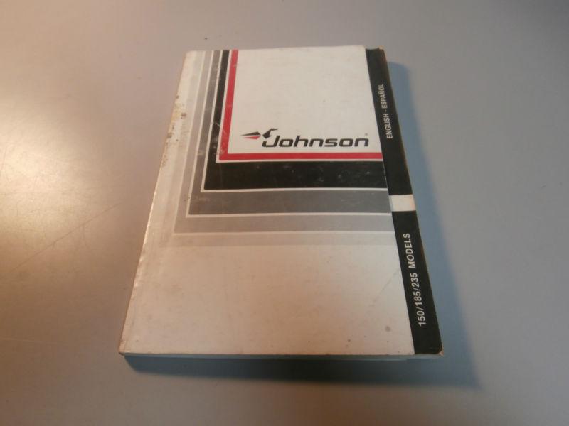 Johnson 150 185 235 outboard motor owners operation operators manual