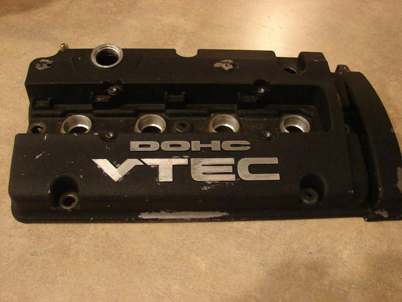 Honda prelude 97-01 dohc vtec valve cover (black) h22a 