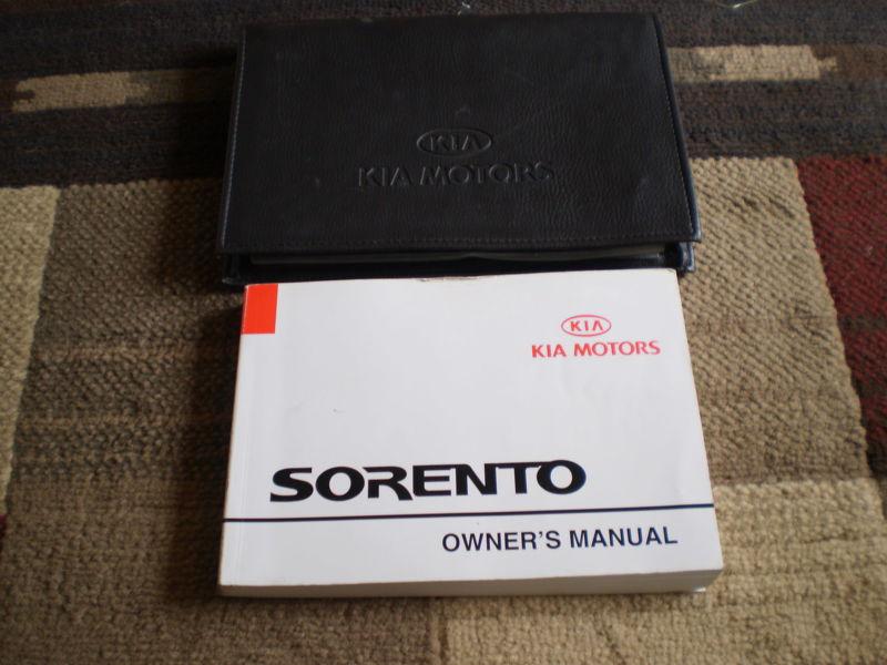 2002 kia sorento suv owners manual book guide case all models