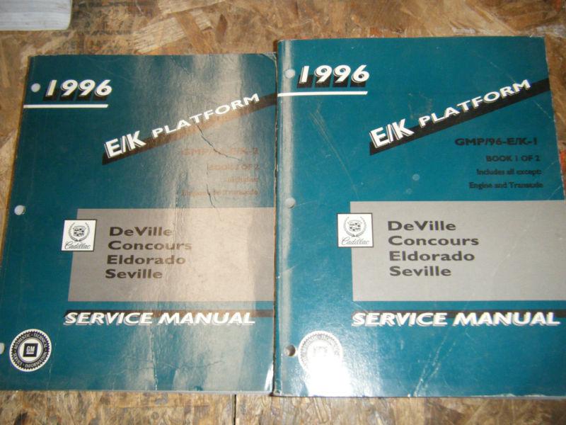 1996 cadillac deville concours seville eldorado factory service manuals shop