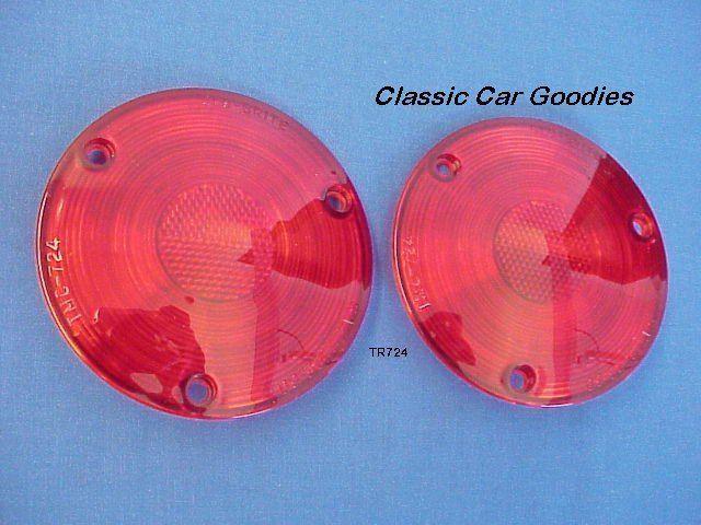 1957-1960 ford truck tail light lenses (2) 1958 1959
