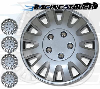 Metallic silver 4pcs set #738 15" inches hubcaps hub cap wheel cover rim skin