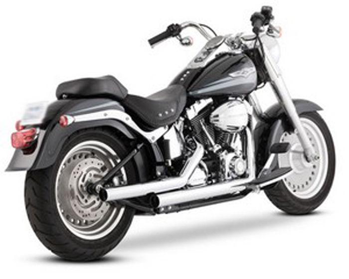 Vance & hines straightshots hs exhaust full system chrome harley flst 1986-2010