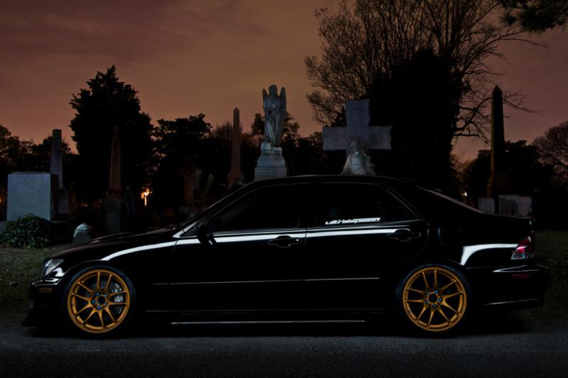 Lexus is300 altezza on volk graveyard hd poster print  multiple sizes available