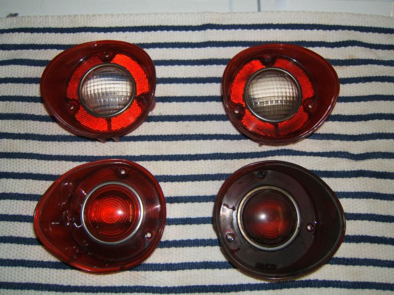 1971 chevrolet chevelle original tailights/backup lenses set