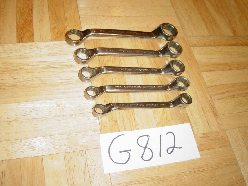Matco tools 5 piece sae. short double box end deep offset wrench set 3/8 - 3/4in