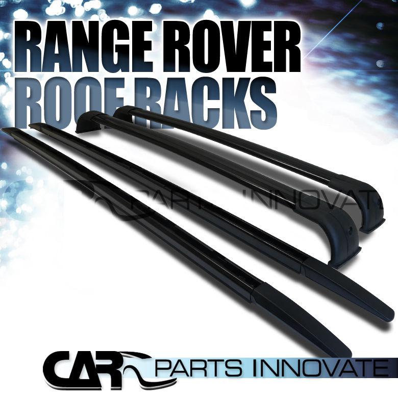 06-13 land rover range rover sport black roof top cross bars crossbars rack pair