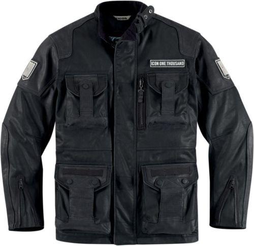 Icon one thousand beltway motorcycle jacket black small 2820-2513