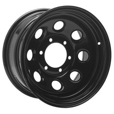 Cragar wheel soft 8 steel black 17" x 9" 6 x 4.5" bolt circle 5.5" backspace ea
