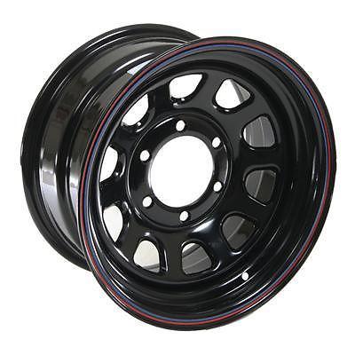 Cragar wheel d window steel black 15"x8" 6x5.5" bolt circle 4.75" backspace ea