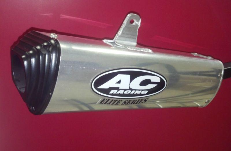 New ac racing flow slip-on aluminum with ss mid-pipe for 2007-09 honda crf150r