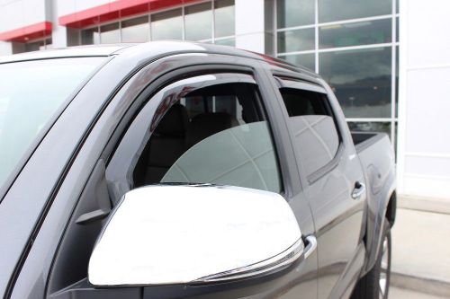 In-channel wind deflectors 2016 toyota tacoma double cab