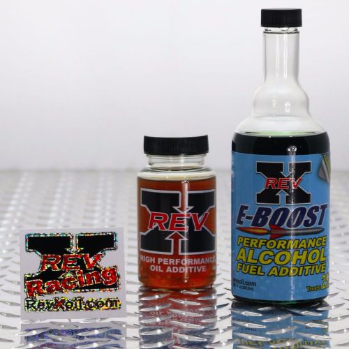 Revx e-boost alcohol additive, ethanol, e85, e90 fuel and oil treatment kit