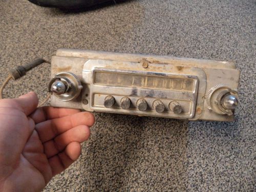 Vintage fomoco am radio untested, garage find, unknown condition, parts repair ?