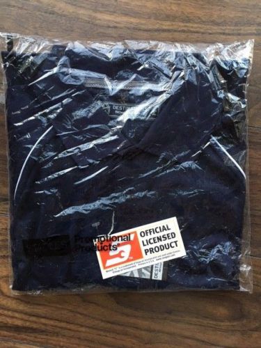 Snap-on tools official licensed polo shirt - blue dry fit - medium m golf - new