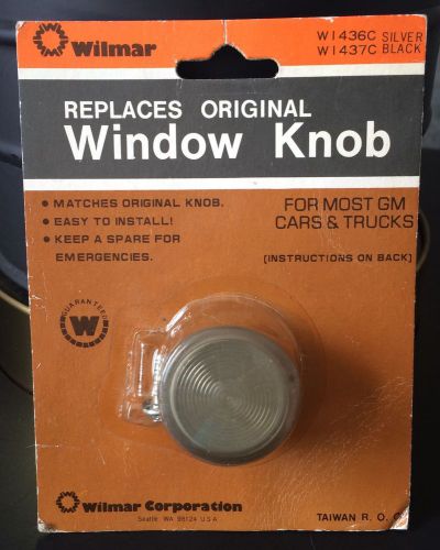 Vintage window knob replacement original wilmar silver w 436c gm general motors