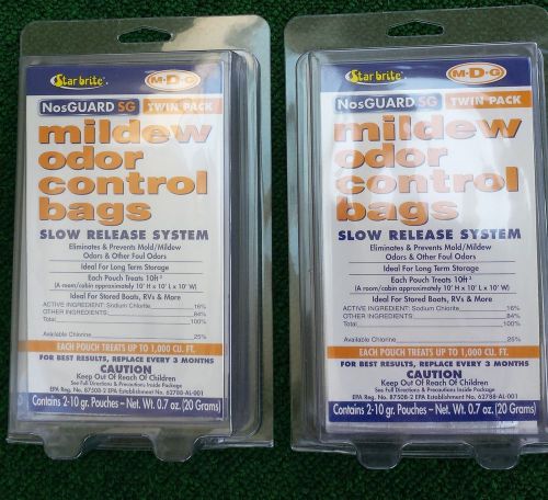 Starbrite nosguard sg mildew odor control bags slow release 89950 2 twin packs
