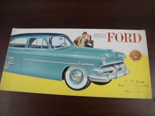 1953 ford sales brochure