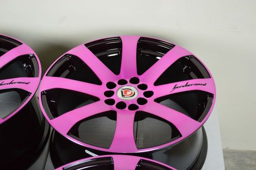 17 pink rim tire wheel hhr malibu cobalt ss focus fusion g5 g6 sable dart jaguar