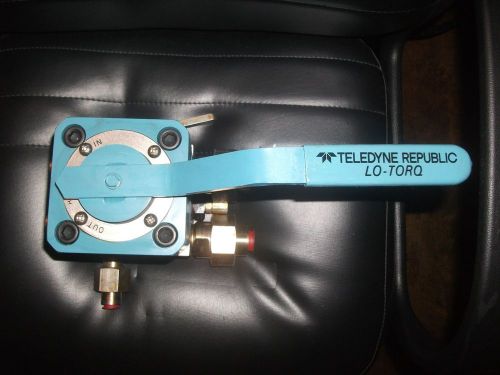 Hydraulic control lo-torq valve teledyne republic retails $4,395  price is for 1