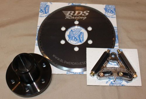 Blower hub for sb chevy dual keyway with bds degree ring &amp; pointer all new