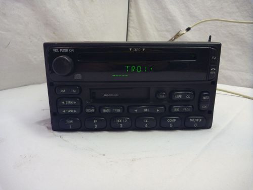 99-03 ford ranger f150 windstar explorer cd cassette radio xl2f-18c868-bb b602