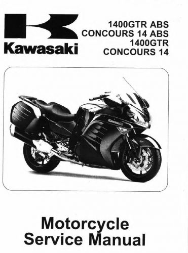 2010-2016 kawasaki gtr1400 concours 14 motorcycle service manual in binder