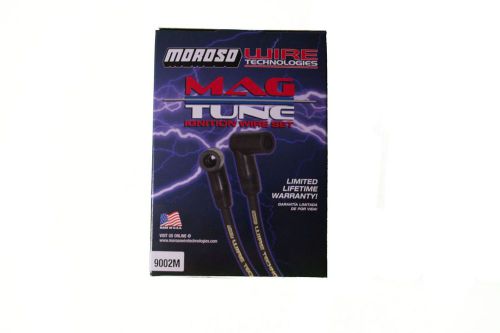 Moroso # 9002m 8mm mag-tune universal spark plug wire 180° boot female cap black