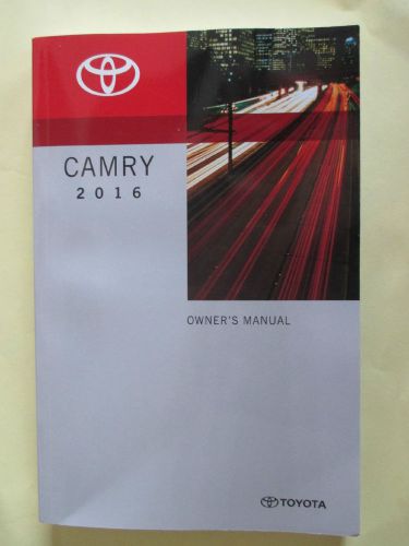 2016 toyota camry owners manual qu-8 oem part # 01999-33c34 free shipping