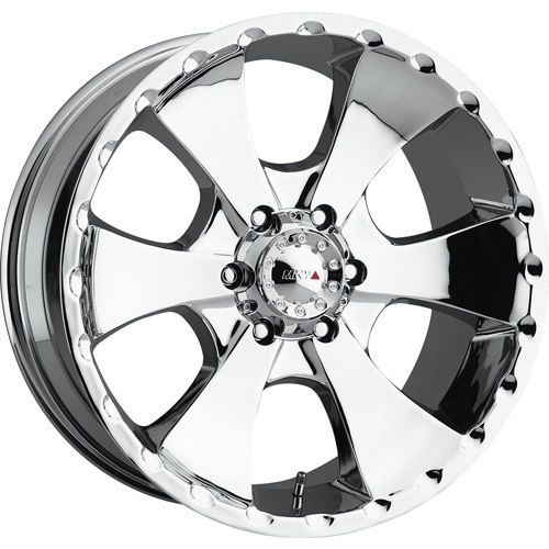 M19-2090655010c 20x9 6x5.5 (6x139.7) wheels rims chrome +10 offset alloy 6 spoke