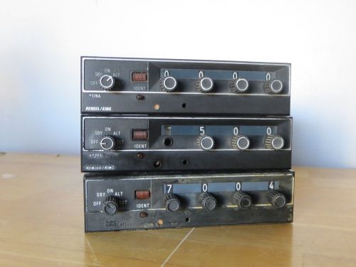 Lot of three (3) king kt-76a transponders in core condition